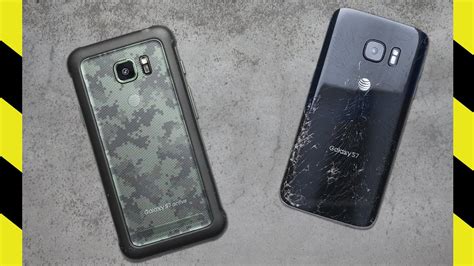 s7 case drop test|Galaxy S7 Active vs. Galaxy S7 drop test: Who's .